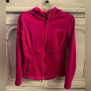 The‎ North Face Fuschia Dark Pink Fleece Lined Full Zip Hoodie